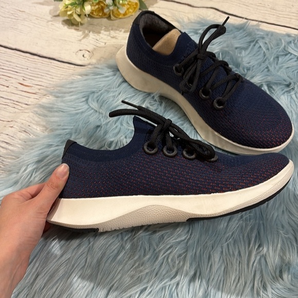 Allbirds Navy Mens Tree Dasher Running Sneakers main image 8
